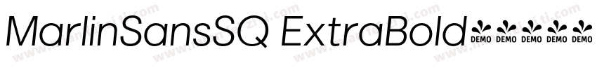 MarlinSansSQ ExtraBold字体转换